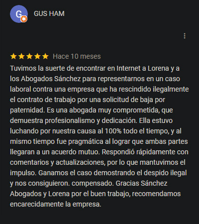 Testimonio cliente 1