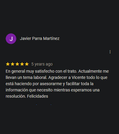 Testimonio cliente 5